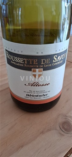 Vina Blanc sec Altesse Adrien Berlioz Non millésimé Francija Savoja in Bugey Roussette de Savoie AOC