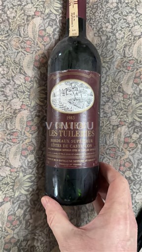 Bordoja Bordeaux Supérieur Château Les Tuileries 1983