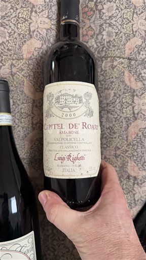 Vinos Rouge sec Capitel de' Roari Luigi Righetti 2000 Italia Véneto No especificado DOC
