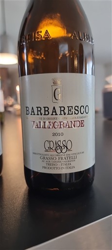 Piemont Barbaresco Grasso Fratelli Vallegrande 2010
