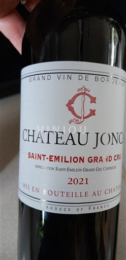 Verërat Rouge sec 2021 Château Jonc 2021 Francë Bordoja Saint-Émilion Grand Cru AOC