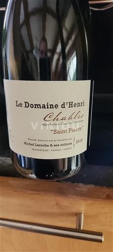 Burgundija Chablis Domaine Le Domaine d'Henri Saint Pierre 2018