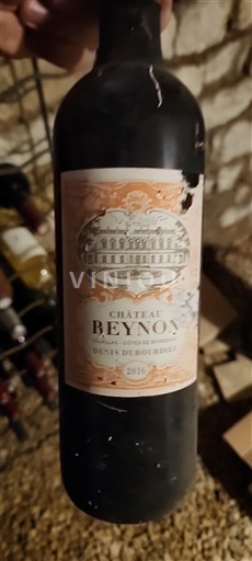 Bordoja Côtes-de-bourg Château Beynon 2016
