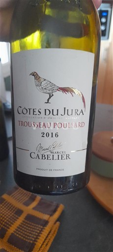 Jura Côtes-du-jura Marcel Cabelier Trousseau Poulsard 2016