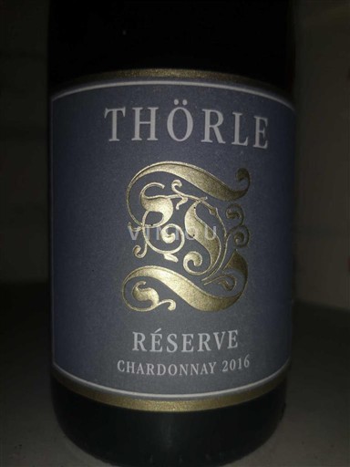 Wines Blanc sec Réserve Chardonnay Thörle 2016 Germany Rheinhessen