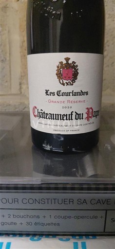 Vinhos Rouge sec Grande Réserve Les Courlandes 2010 França Vale do Ródano Châteauneuf-du-Pape AOC