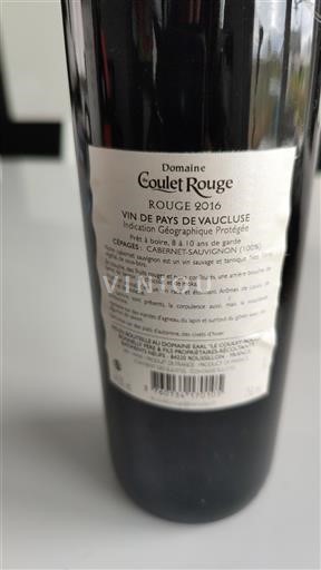 Provence, Lav Rhône-dalen, Korsika Vaucluse Domaine Coulet Rouge 2016