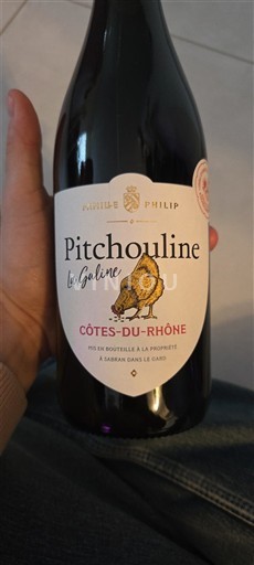 Rhônedalen Côtes-du-rhône Famille Philip Pitchouline La Galine 2024