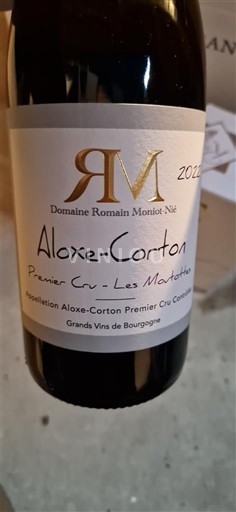 Burgund Aloxe-Corton Premier Cru Domaine Romain Moniot-Nié Premier Cru - Les Maréchaudes 2022