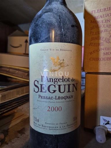 Bordeaux Pessac-Léognan Seguin L'Angelot de Seguin 2000