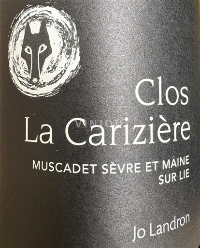 Вина Blanc sec Clos La Carizière Jo Landron 2023 Francuska Dolina Loare Мускаде-Севр-е-Мен AOC