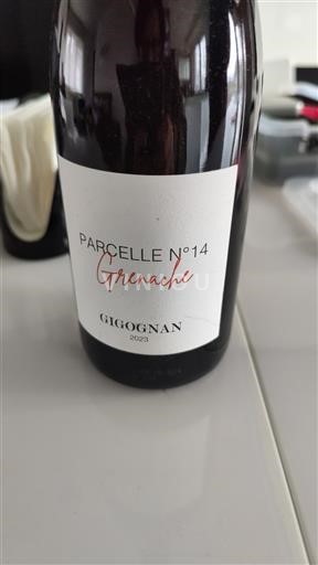 Viner Rouge sec Parcelle N°14 Grenache Gigognan 2023 Frankrike Rhônedalen Côtes-du-rhône AOC