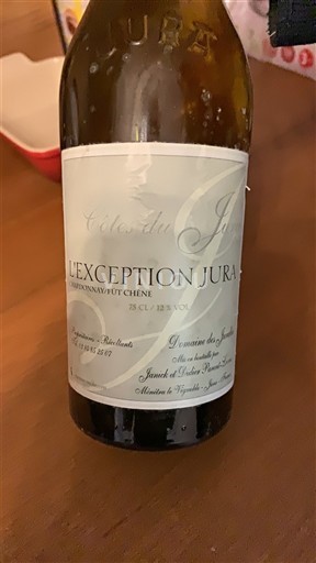 Jura Côtes du Jura Domaine Des Souhaits L'Exception Jura Senza annata