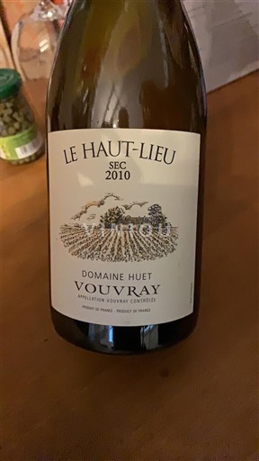 Loiredalen Vouvray Domaine Huet Le Haut-Lieu 2010