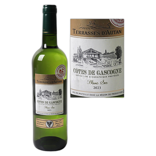 Vin Blanc sec Terrasse de Naudinot 2017 France Sud-Ouest Côtes de Gascogne IGP