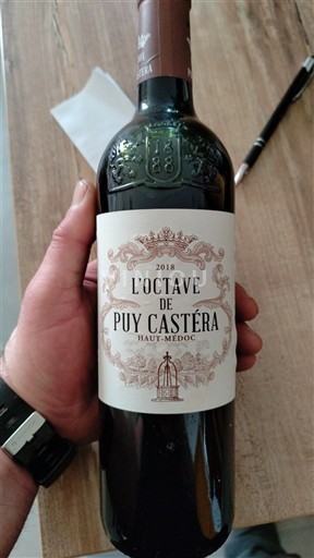 Вина Rouge sec L'Octave Château Puy Castéra 2018 Francuska Bordo Haut-Médoc AOC