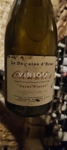 Burgundija Chablis Domaine Le Domaine d'Henri Saint Pierre 2019