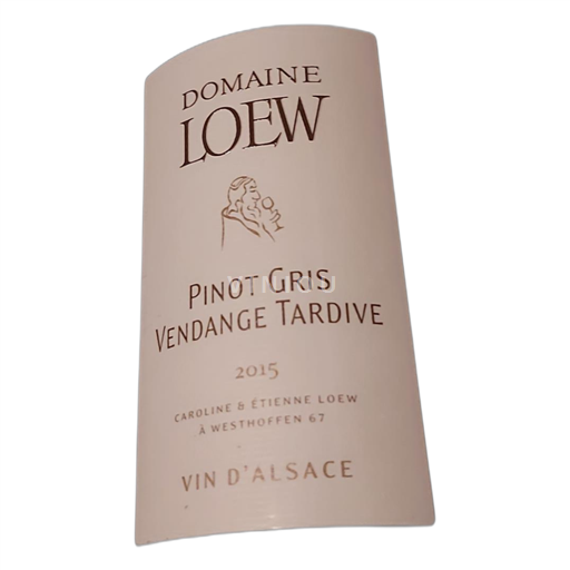 Alsácia Pinot gris Domaine Loew Westhoffen Pinot Gris Vendange Tardive 2015