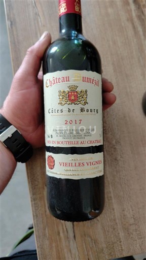 Verërat Rouge sec Vieilles Vignes Château Lumeau 2017 Francë Bordoja Côtes-de-bourg AOC