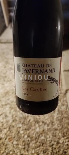 Viner Rouge sec Les Gatilles Château Javernand 2018 Frankrike Beaujolais Chiroubles AOC