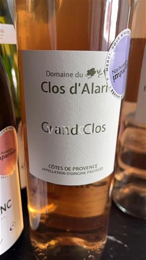 Provence Bregdeti i Provencës Domaine Clos d'Alari Grand Clos Jo Viti