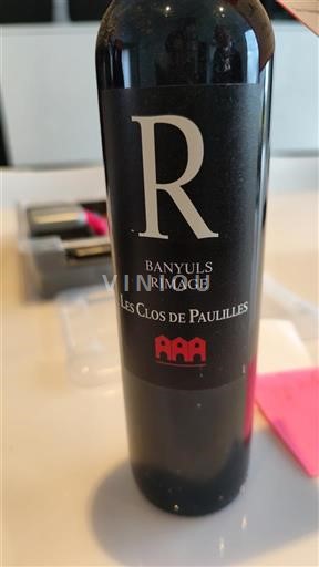 Roussillon Banyuls Les Clos de Paulilles R Banyuls Rimage 2020