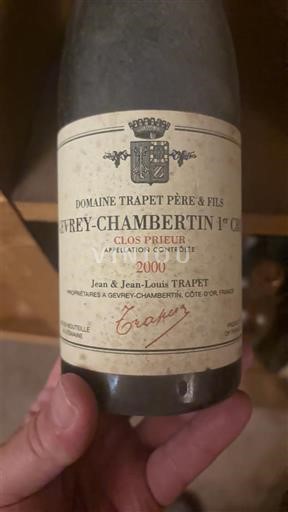 Burgundi Gevrey-Chambertin Premier Cru Domaine Trapet Père & Fils Clos Prieur 2000