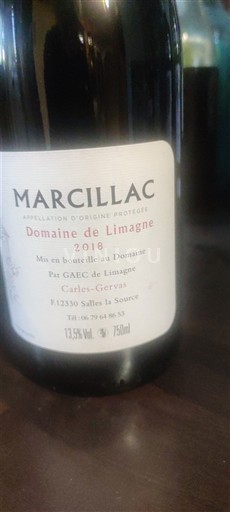 Jugperëndim Marcillac Domaine Limagne 2018