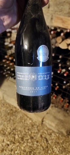 Vinos Rouge sec Château Bezouce 2017 Francia Valle del Ródano Costières de Nimes AOC
