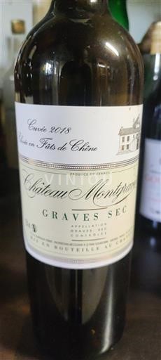 Bordeaux Graves Château Montgrand Milon Graves Sec Élevé en Fûts de Chêne 2018