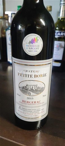 Jugperëndim Bergerak Château Petite Borie 2015