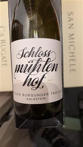 Rheinhessen Schloss Mühlenhof Weisser Burgunder Trocken Kalkstein 2023