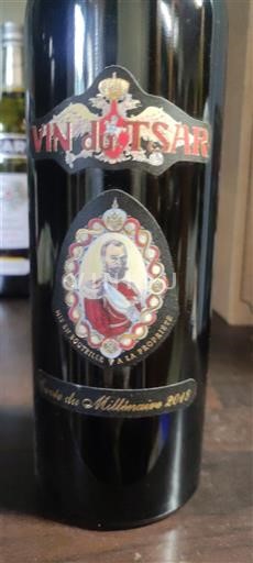 Rượu vang Rouge sec Cuvée du Millénaire Vin Tzar 2018 Pháp Languedoc Không được chỉ định AOC