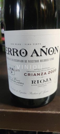 La Rioja Rioja Bodegas Olarra Cerro Añon Crianza 2020