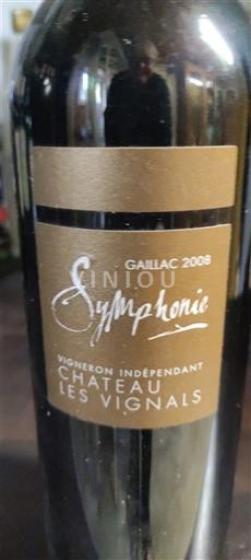 Wines Rouge sec Symphonie Château Les Vignals 2008 France Southwest Gaillac AOC