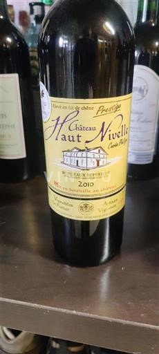 Vinuri Rouge sec Cuvée Prestige Château Haut Nivelle 2010 Franța Bordeaux Bordeaux superior AOC