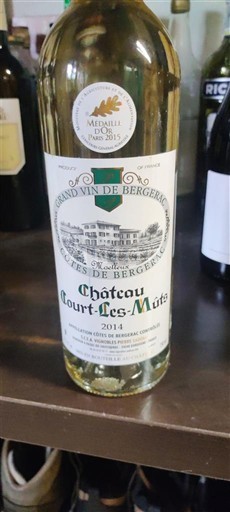 Вина Blanc sec Château Court-Les-Mûts 2014 Francuska Југозапад Кот де Бержезак AOC