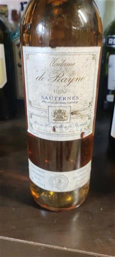 Бордо Сотерн Château Rayne Vigneau Madame de Rayne 1999