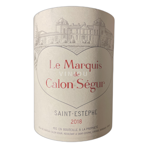 Bordeaux Saint-Estèphe Calon Ségur Le Marquis de 2018