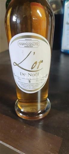 Jugperëndim Bregdeti i Gasconisë Domaine La Martelière L'Or de Noël Jo Viti