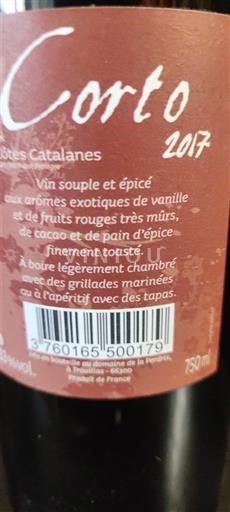Linguadoca e Rossiglione Côtes catalanes Domaine Mas Rovira Corto 2017