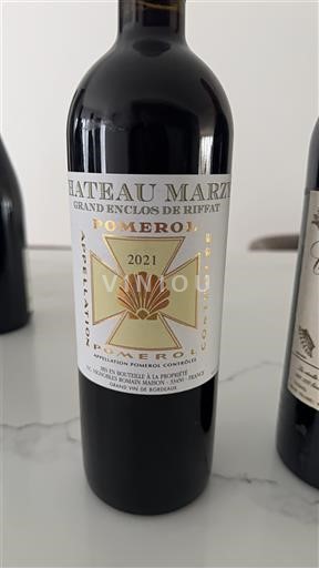 Bordoja Pomerol Château Marzelle Grand Enclos de Riffat 2021