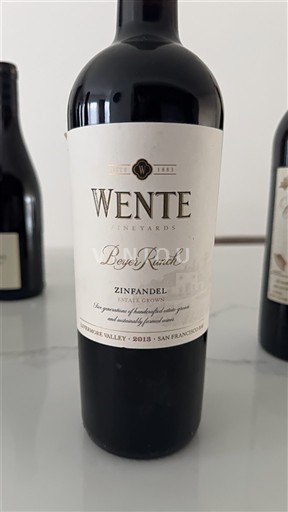 Rượu vang Rouge sec Beyer Ranch Wente Vineyards 2018 Mỹ Vùng trồng nho được cấp phép California Thung lũng Livermore AVA