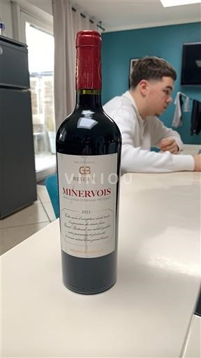 Verërat Rouge sec GB Réserve 2022 Francë Languedok Minervois AOC