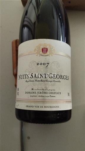 Burgundi Nuits-Sainte-Georges Domaine Jérôme Chezeaux 2007