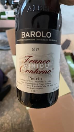 Rượu vang Rouge sec Pietrin Franco Conterno 2017 Ý Piemonte Barolo DOCG