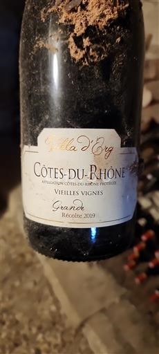 Rhônedalen Côtes du Rhône Villa d’Erg Vieilles Vignes Grande Garde 2019