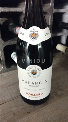 Verërat Rouge sec Mosaïque Moillard 2016 Francë Burgundi Maranges AOC