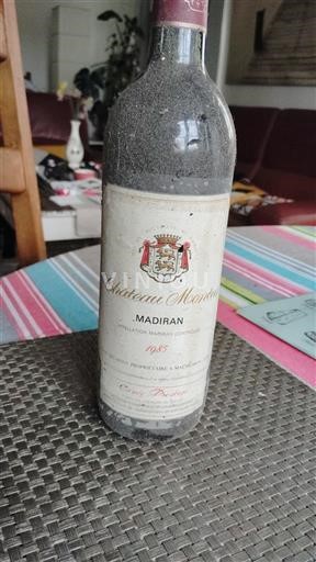 Jugperëndim Madiran Château Montus 1985