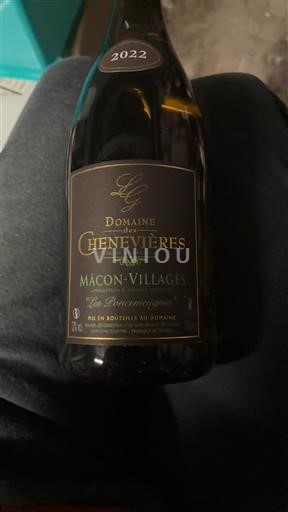 Burgundi Mâcon dhe Mâcon-Village Domaine Chenevières Les Ponceys 2022